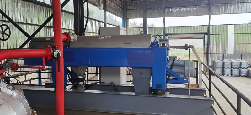 On-site installation of decanter centrifuge for livestock manure processing