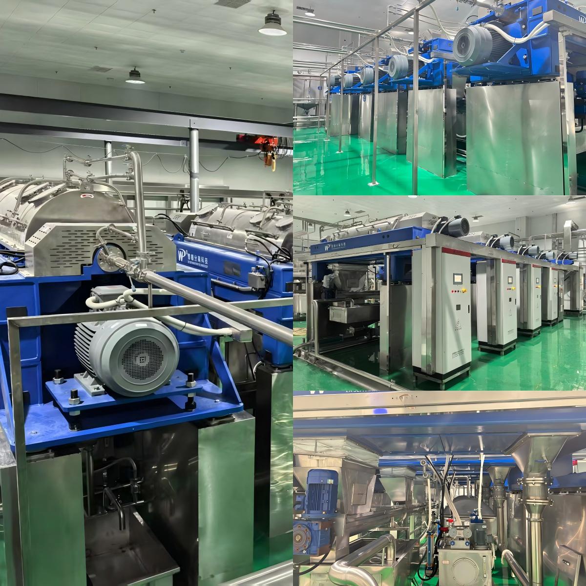Decanter centrifuge during production operation