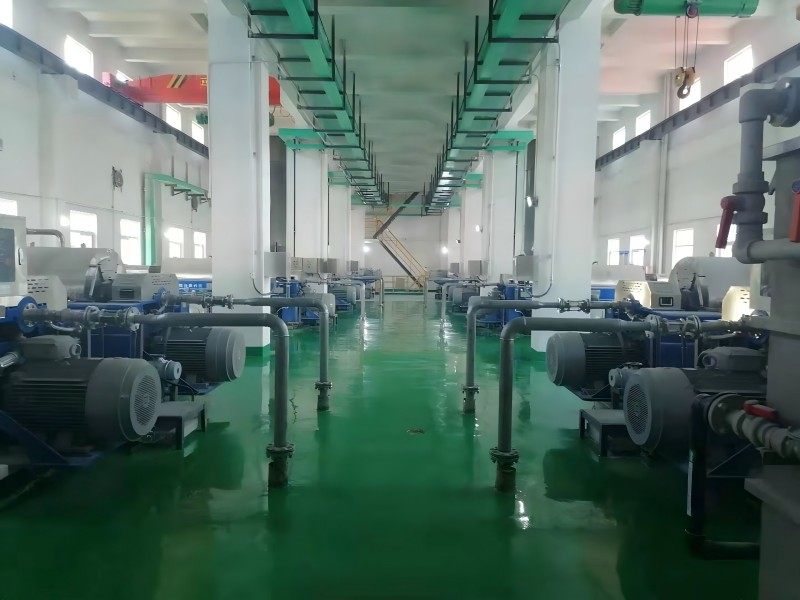 Fly ash centrifuge installation site