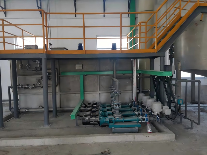 Treated fly ash output