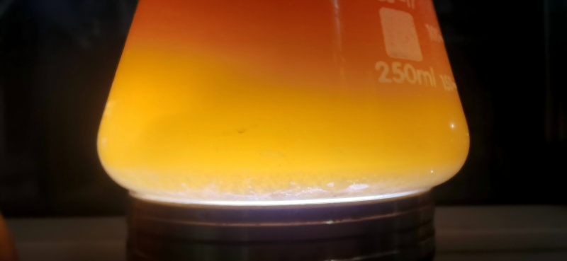 Liquid phase after starch dewatering separation